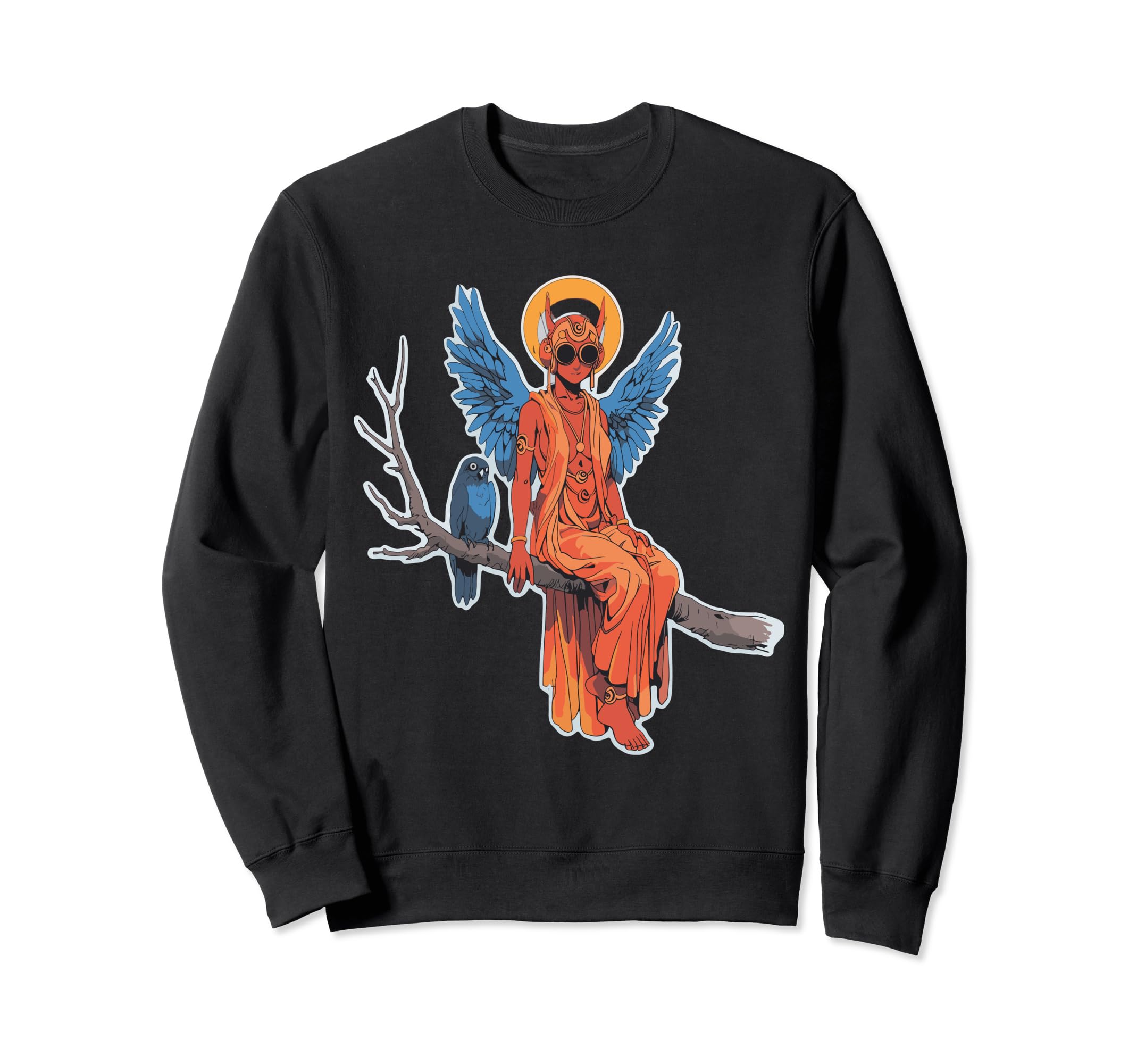 Neon Celestials Angels Demons 80S Sweatshirt - Novelty Apparel for Adults - T-Shirt, Sweatshirt, Hoodie