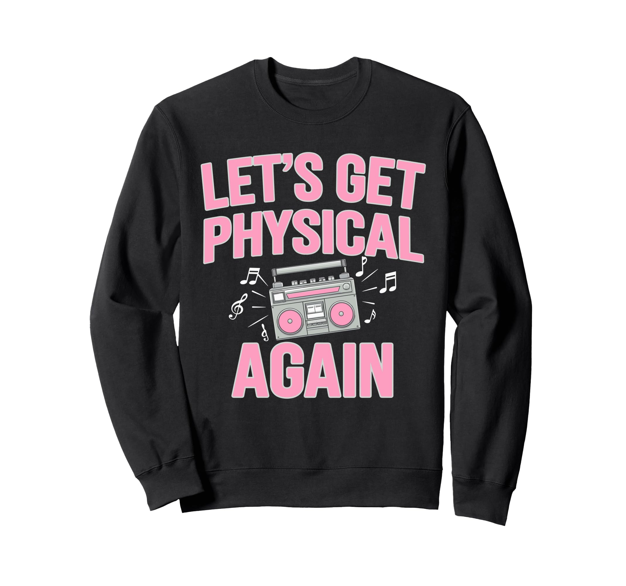 80S Fitness Enthusiast Workout Sweatshirt - Fun Novelty Design for Adults - T-Shirt, Sweatshirt, Hoodie
