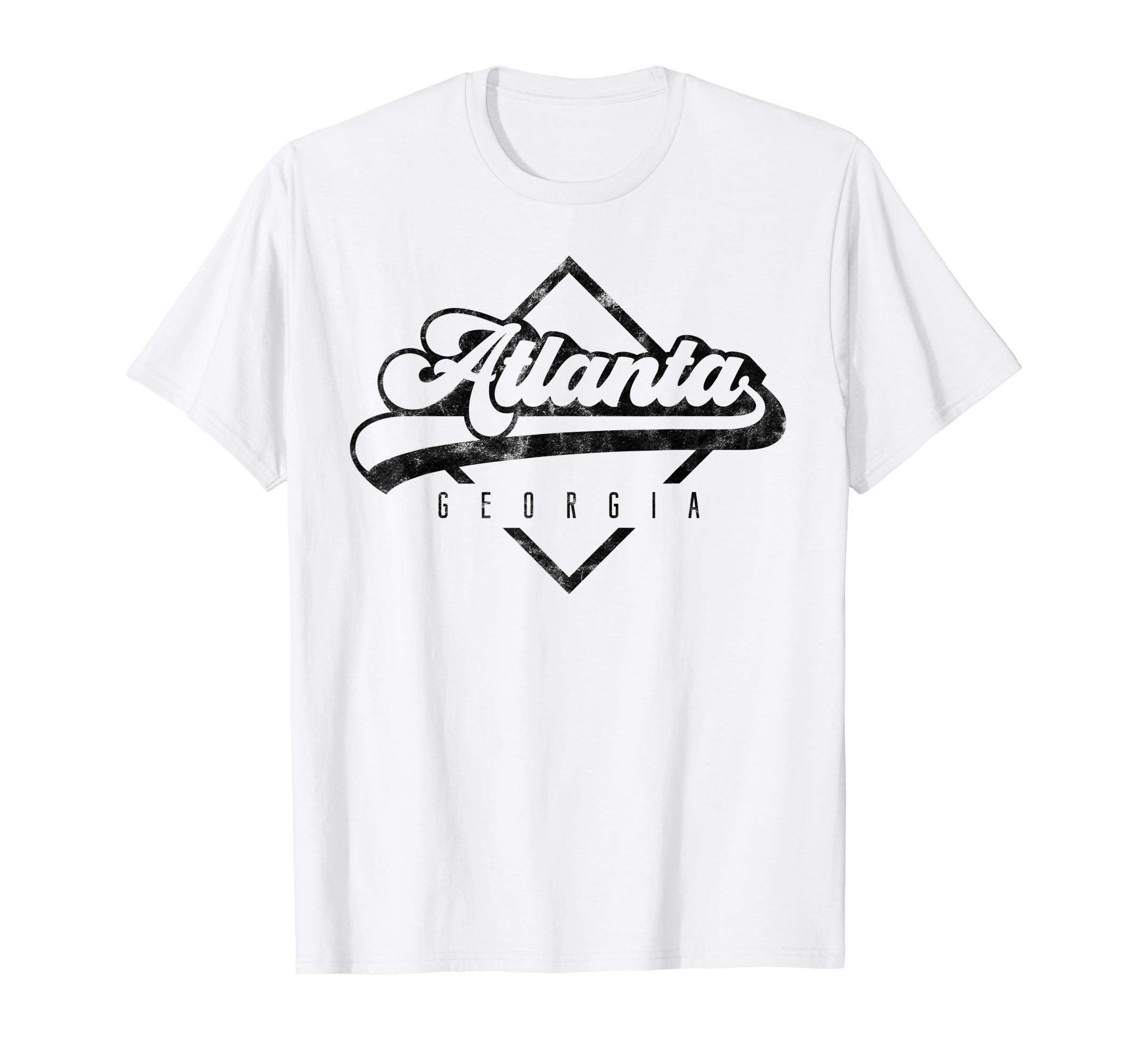 Atlanta Georgia Distressed 70S 80S T-Shirt - Unique Graphic Unisex - T-Shirt, Sweatshirt, Hoodie