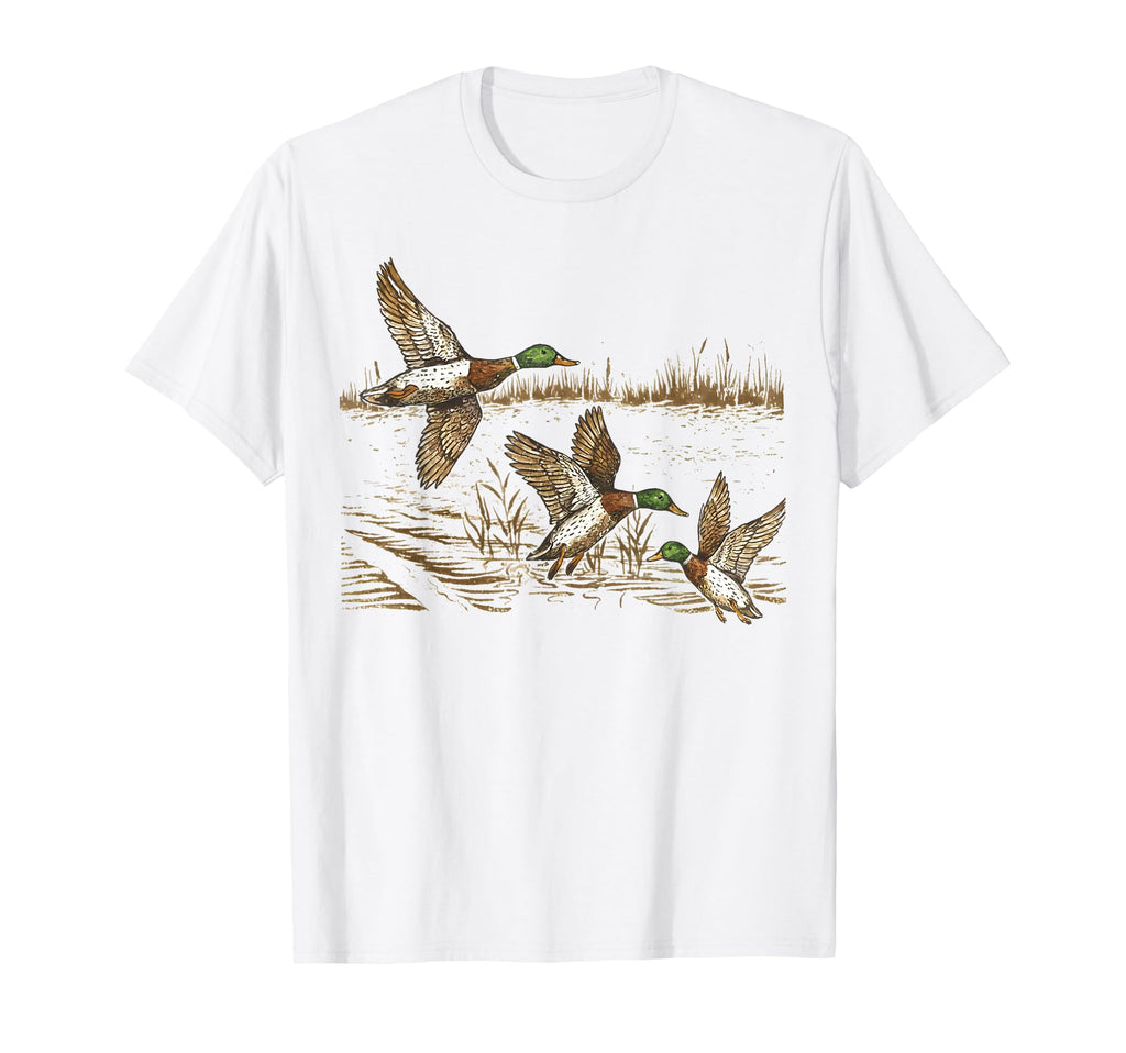 Mallard Duck Nature 90S Wildlife T-Shirt - Custom Art Print Men Women - T-Shirt, Sweatshirt, Hoodie
