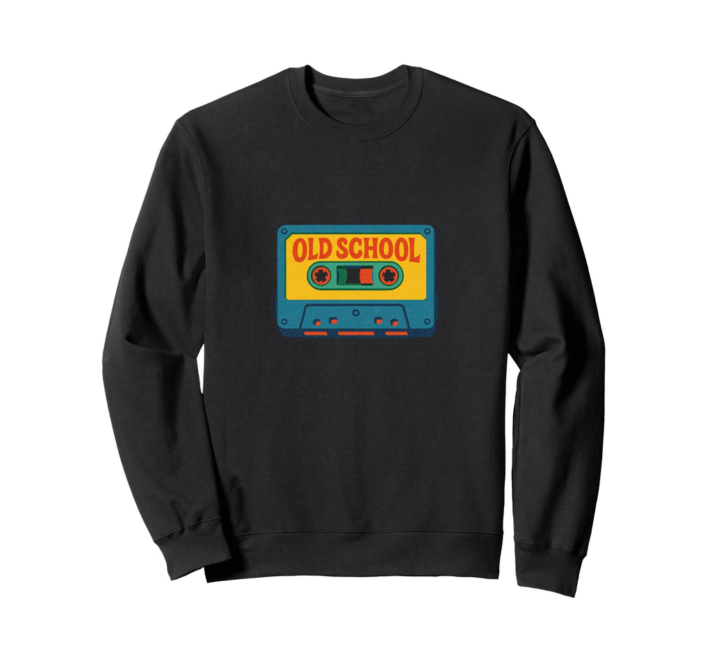 Old School Cassette Tape Sweatshirt - Casual Everyday Wear Men Women - T-Shirt, Sweatshirt, Hoodie