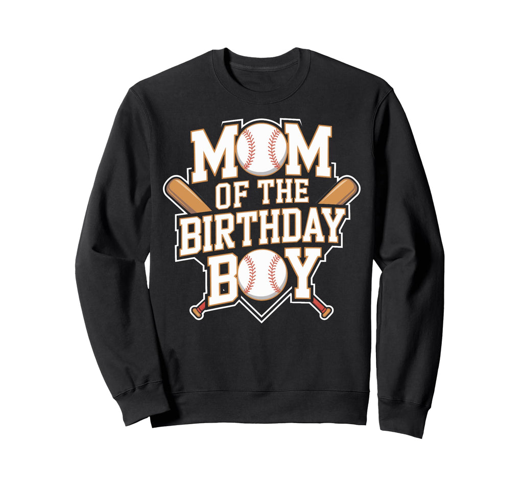 Baseball Party Mom Birthday Baseball Sweatshirt - Minimalist Print Unisex - T-Shirt, Sweatshirt, Hoodie