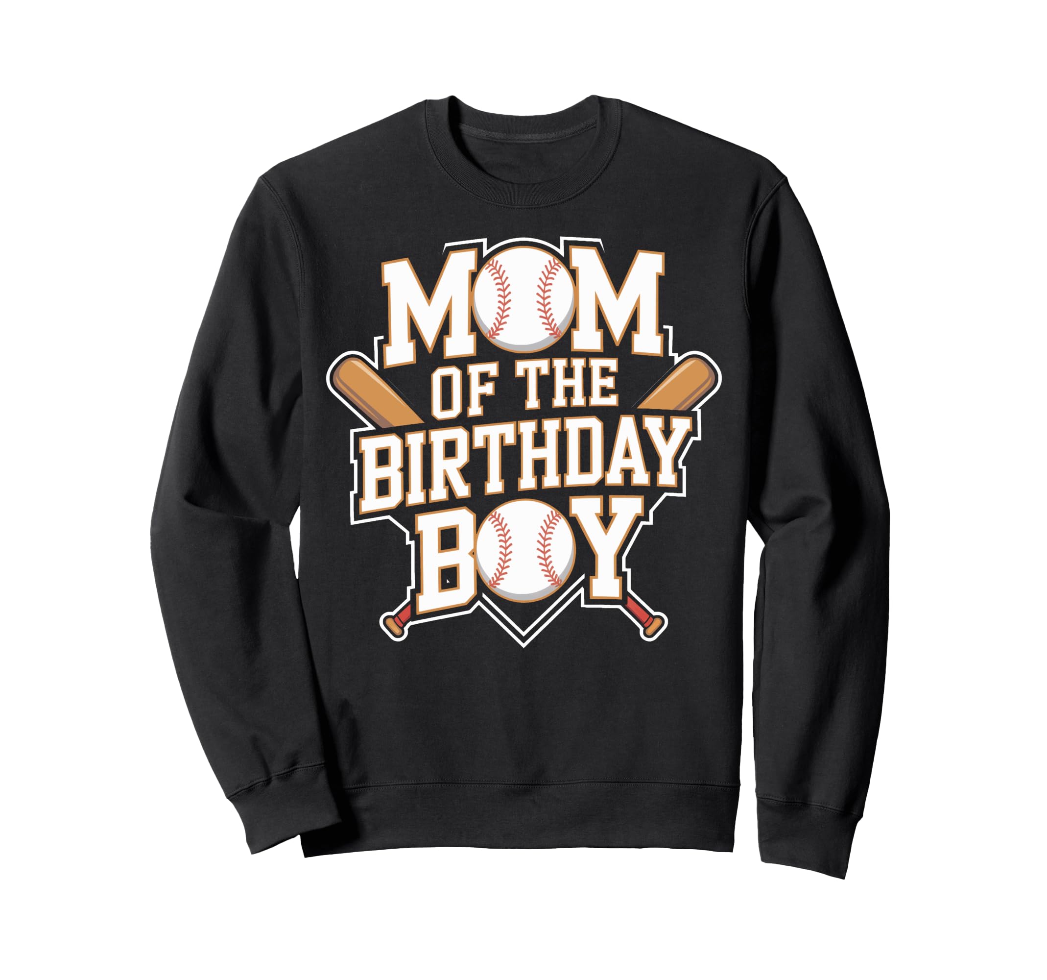 Baseball Party Mom Birthday Baseball Sweatshirt - Minimalist Print Unisex - T-Shirt, Sweatshirt, Hoodie