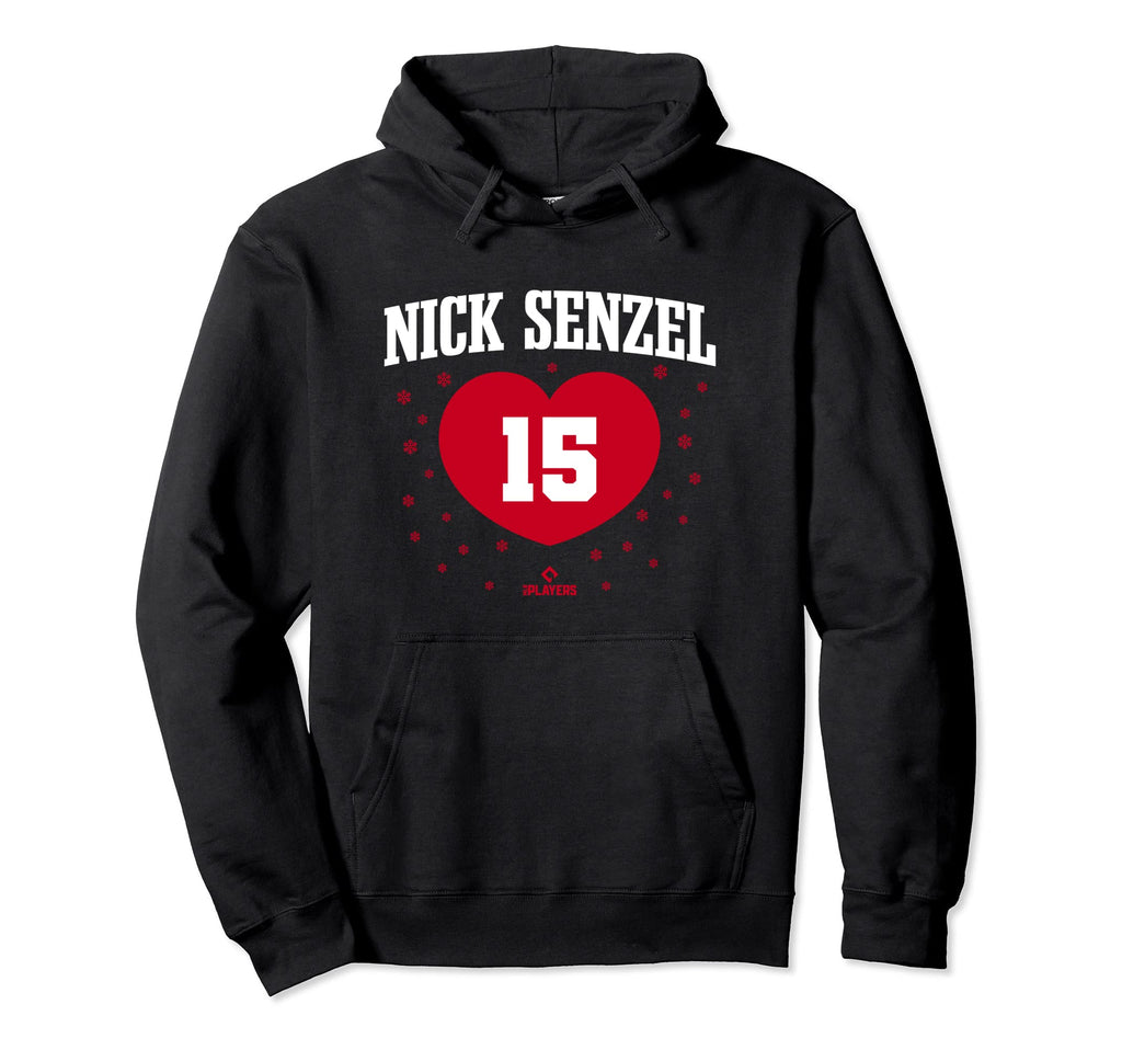 Nick Senzel Heart Cincinnati Baseball Hoodie - Novelty Apparel Men Women - T-Shirt, Sweatshirt, Hoodie