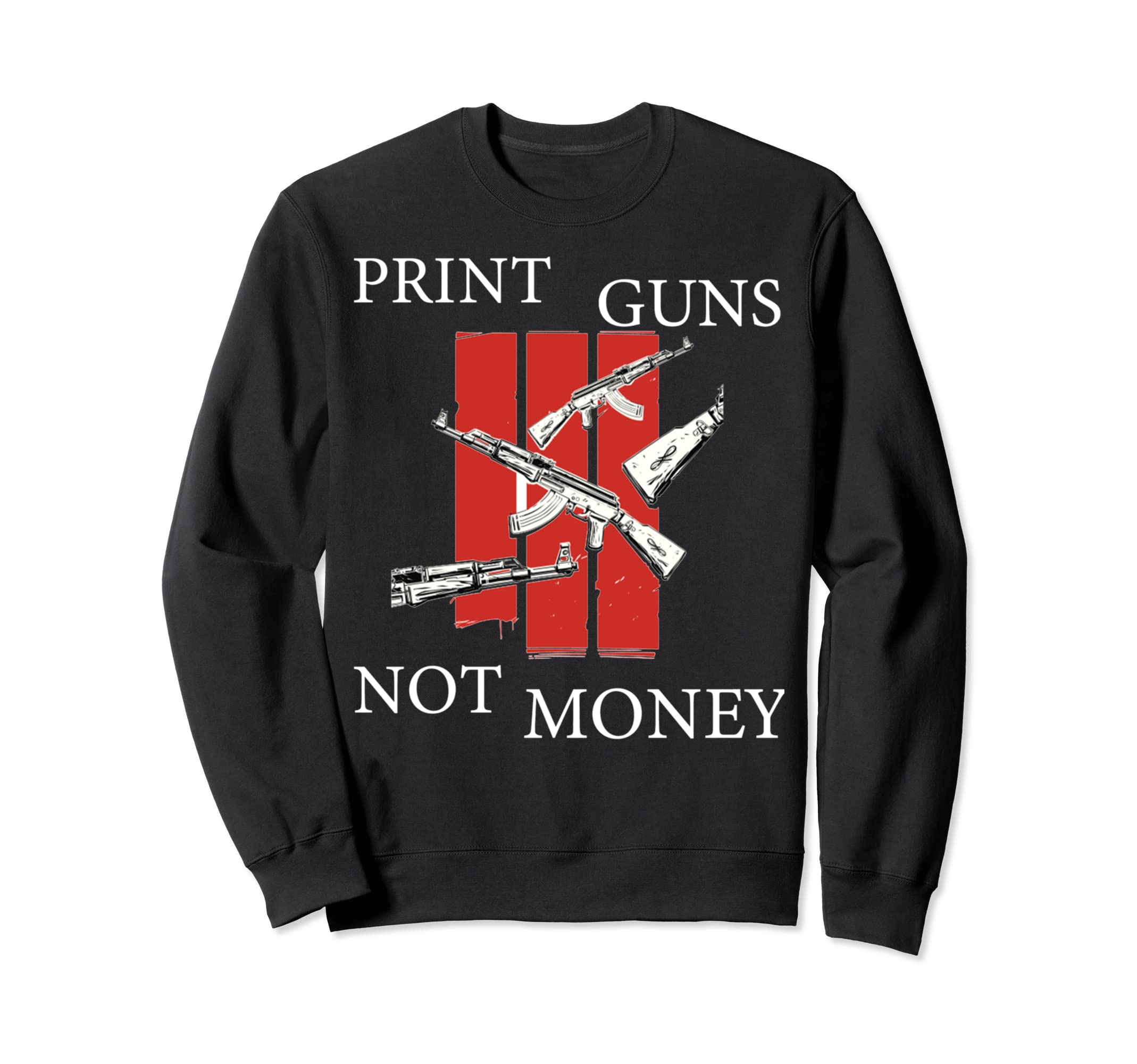Guns Not Money Sunset Distressed Sweatshirt - Minimalist Print Men Women - T-Shirt, Sweatshirt, Hoodie