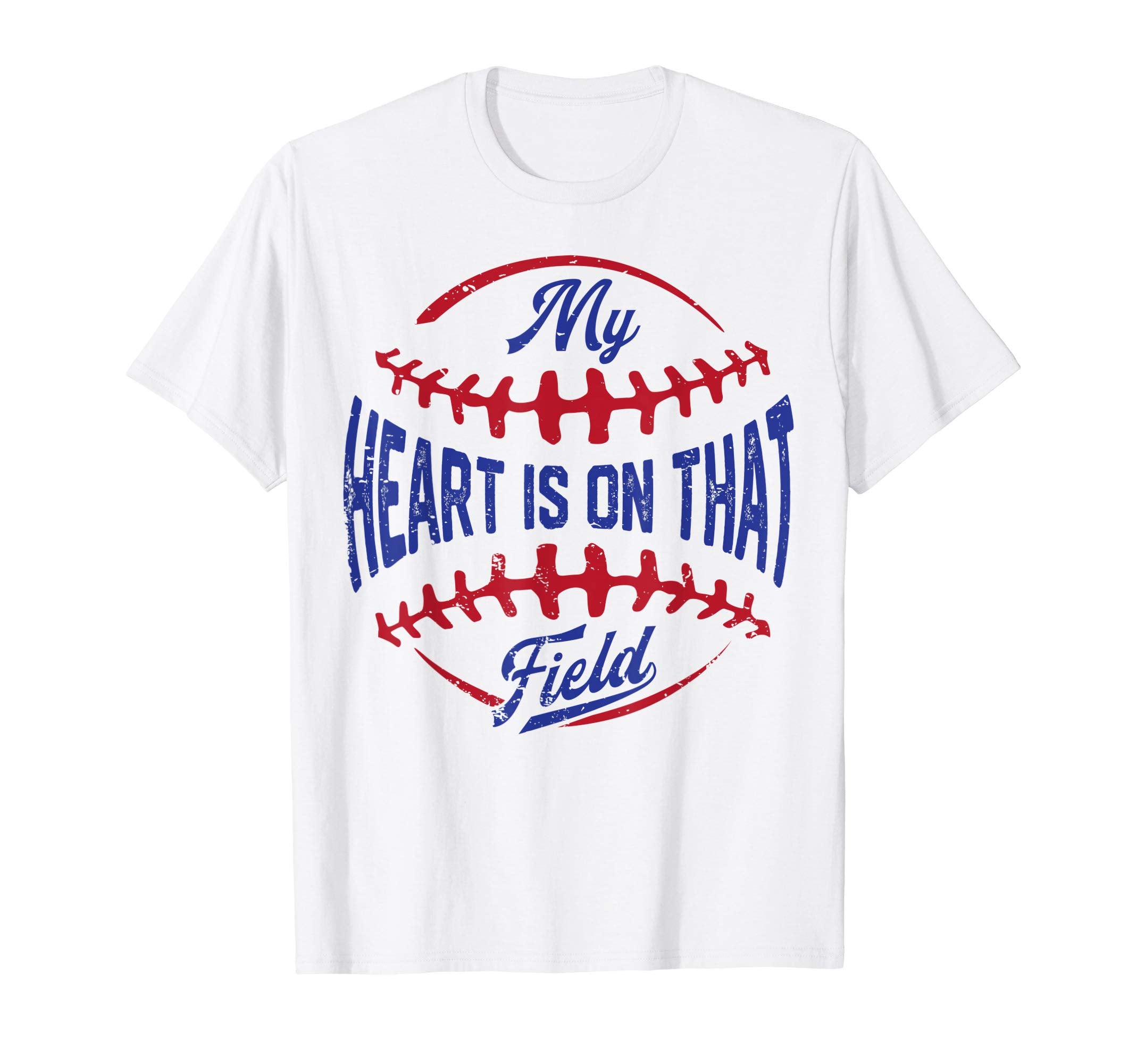 My Heart Is That Field Baseball Mothers T-Shirt - Custom Art Print Unisex - T-Shirt, Sweatshirt, Hoodie