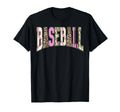 Leopard Camo Game Day Baseball T-Shirt - Aesthetic Graphic for Adults - T-Shirt, Sweatshirt, Hoodie