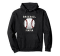 Baseball Mama Baseball Player Sports Hoodie - Aesthetic Graphic Men Women - T-Shirt, Sweatshirt, Hoodie