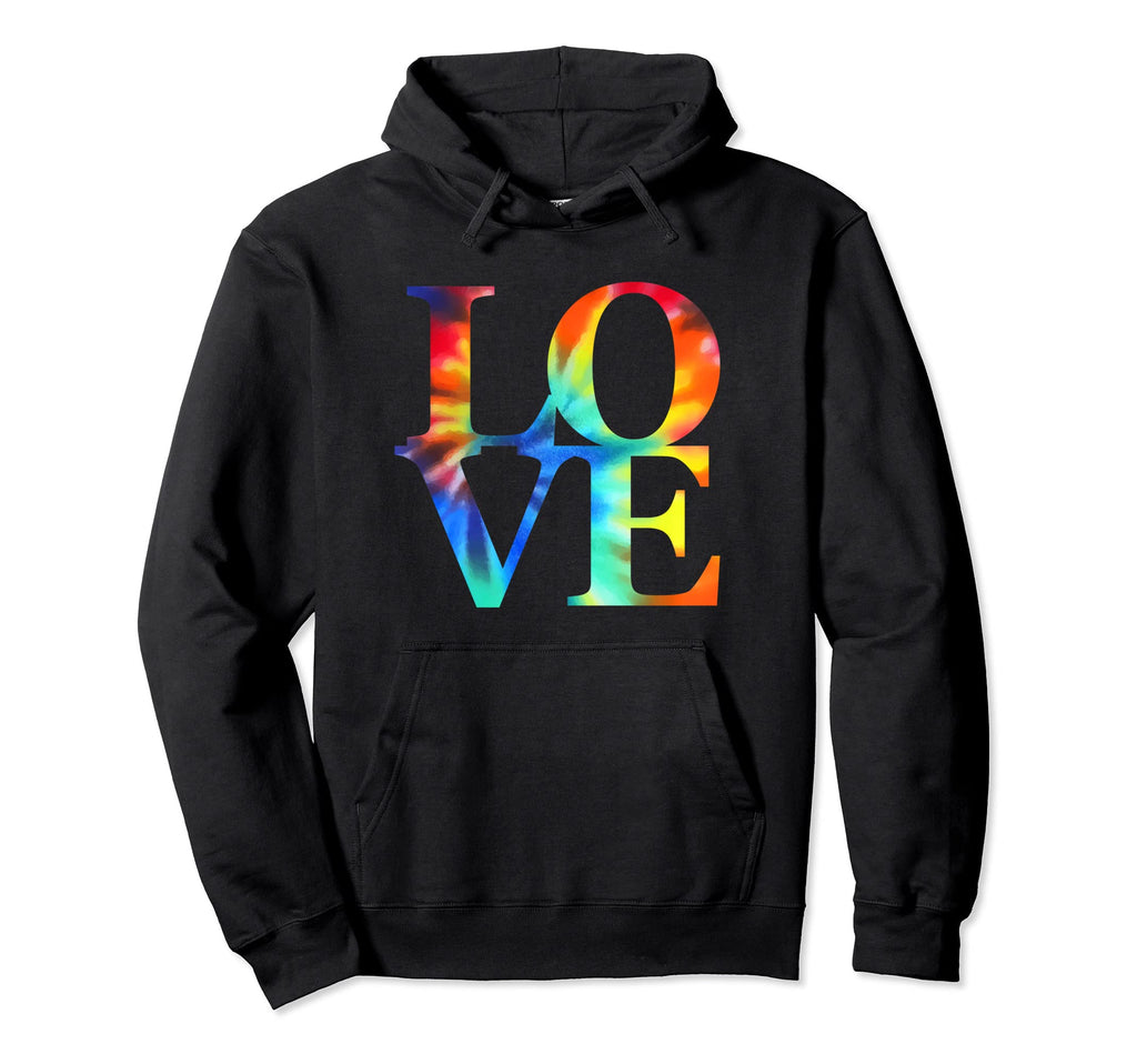 Boho Tie Dye Love 60S 70S Groovy Hippy Hoodie - Streetwear Style Unisex - T-Shirt, Sweatshirt, Hoodie