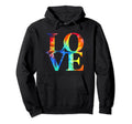 Boho Tie Dye Love 60S 70S Groovy Hippy Hoodie - Streetwear Style Unisex - T-Shirt, Sweatshirt, Hoodie