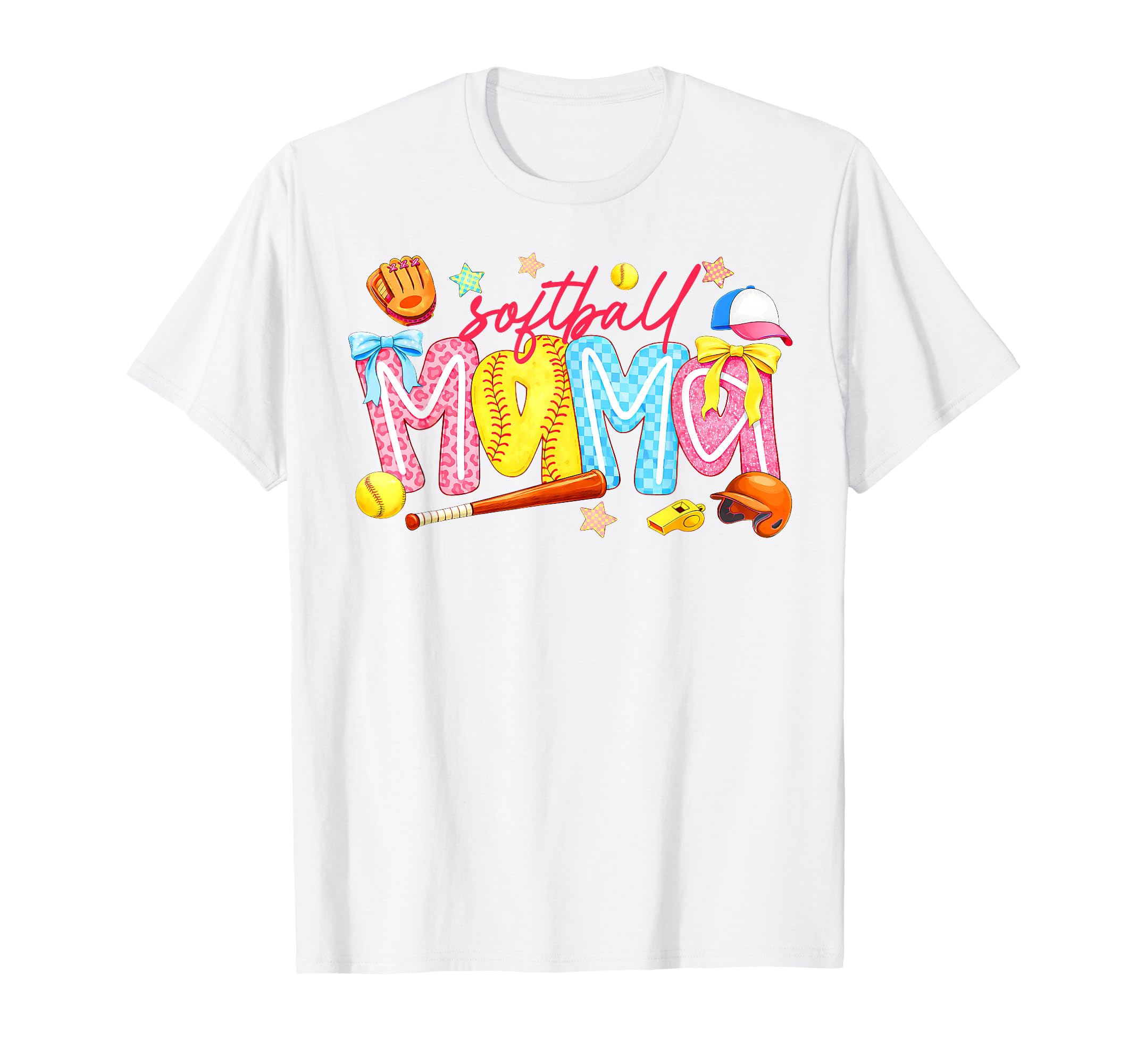 Softball Mama Coquette Softball Game T-Shirt - Aesthetic Graphic Unisex - T-Shirt, Sweatshirt, Hoodie