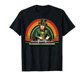 Leprechaun Dj Playing Dj Mixer Rainbow T-Shirt - Minimalist Print Men Women - T-Shirt, Sweatshirt, Hoodie