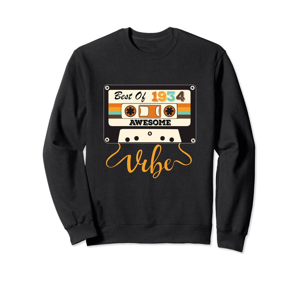 Best 1934 88 Year Old Bday Cassette Sweatshirt - Fun Novelty Design Unisex - T-Shirt, Sweatshirt, Hoodie