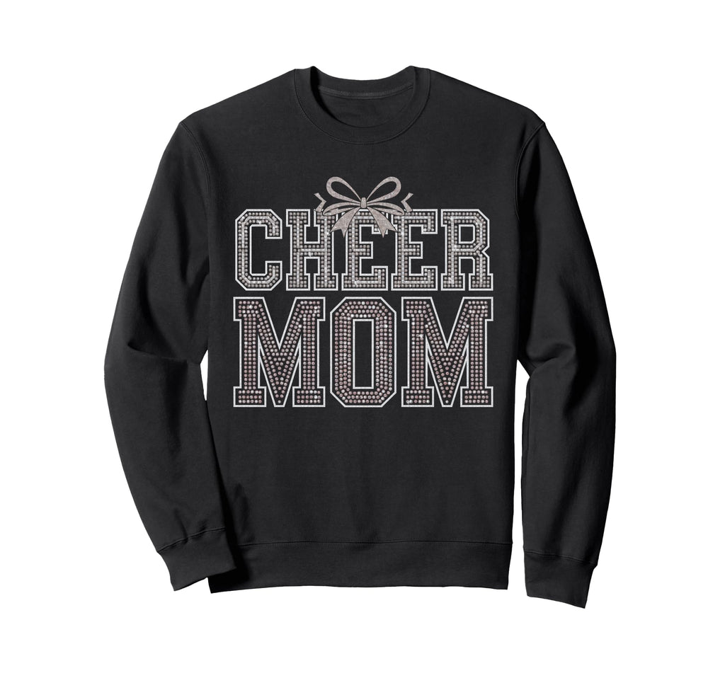 Cheer Mom Mother Bow Cheerleader Game Sweatshirt - Custom Art Print Unisex - T-Shirt, Sweatshirt, Hoodie