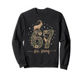 Boho Capricorn 67 Six Seven Sweatshirt - Minimalist Print for Adults - T-Shirt, Sweatshirt, Hoodie