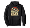 1934 Cassette Tape 90Th Birthday Hoodie - Novelty Apparel Unisex - T-Shirt, Sweatshirt, Hoodie