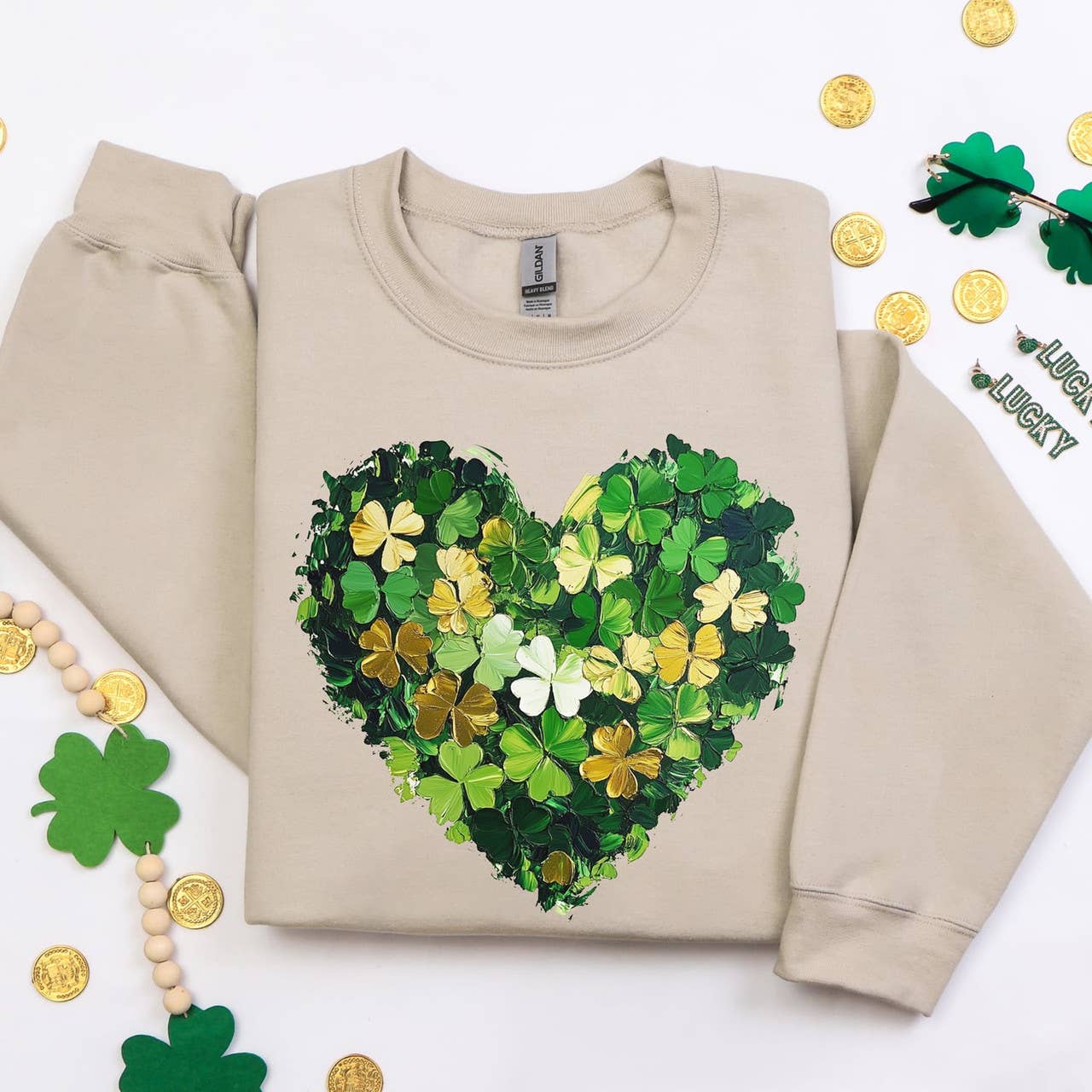 Clover Heart - Adult & Kids T-Shirts, Sweatshirts & Hoodies apparel design preview 1