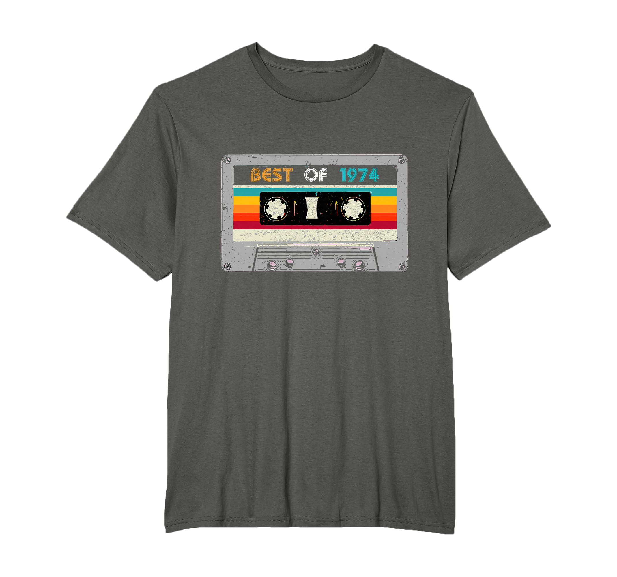 Best 1974 46Th Birthday Gift Cassette T-Shirt - Unique Graphic Men Women - T-Shirt, Sweatshirt, Hoodie