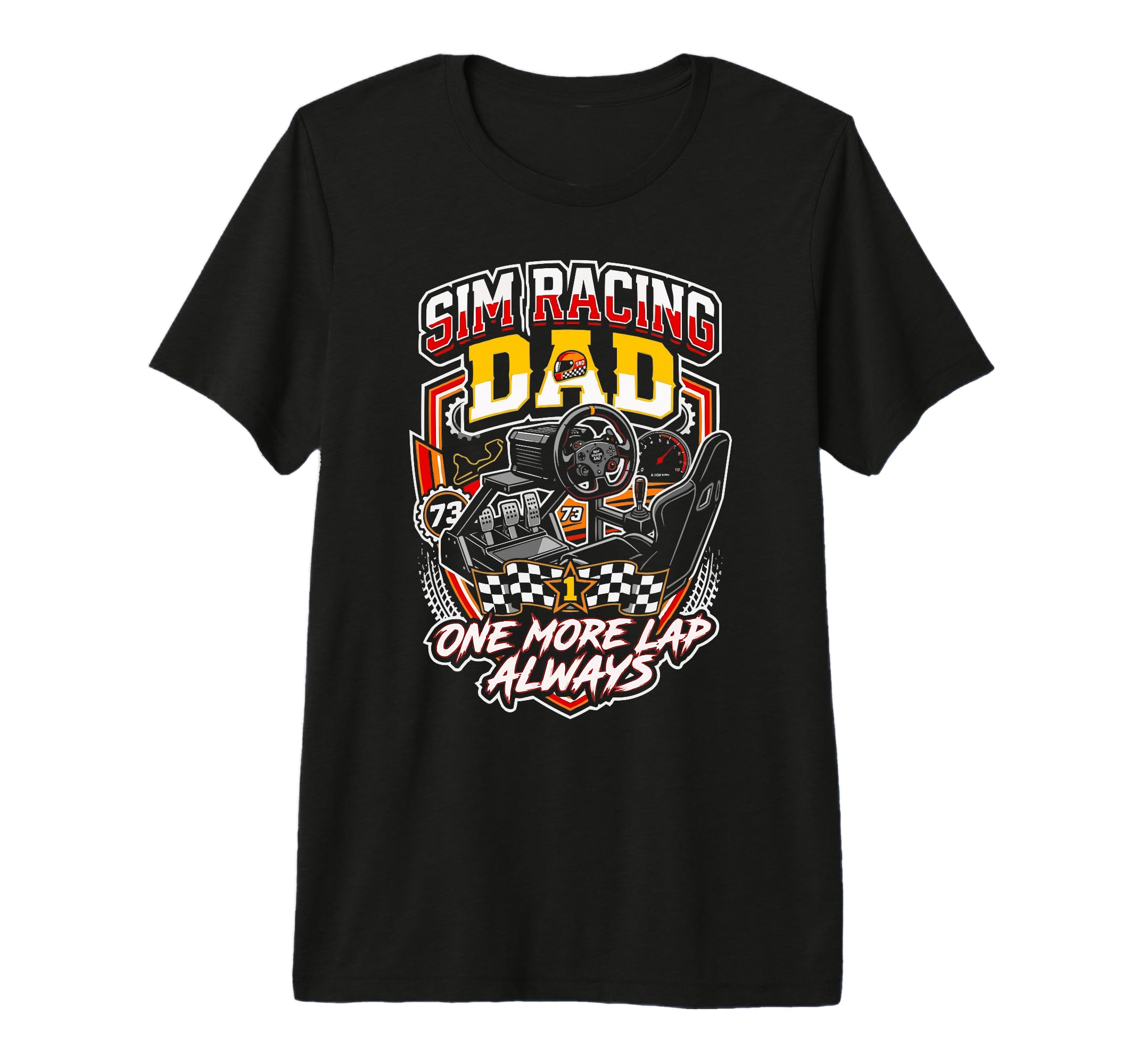 Mens Sim Racing Dad Virtual Racing Game T-Shirt - Novelty Apparel Unisex - T-Shirt, Sweatshirt, Hoodie
