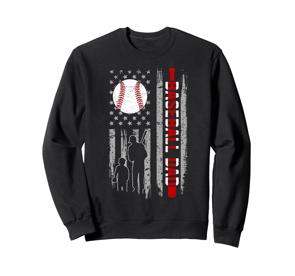 Fathers Day Usa Flag Patriotic Sweatshirt - Aesthetic Graphic Men Women - T-Shirt, Sweatshirt, Hoodie
