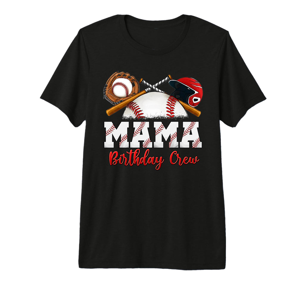 Baseball Birthday Party Sports Family Mama T-Shirt - Trendy Graphic Unisex - T-Shirt, Sweatshirt, Hoodie