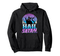 Hail Satan Retrowave Cat Pastel Goth Hoodie - Trendy Graphic for Adults - T-Shirt, Sweatshirt, Hoodie