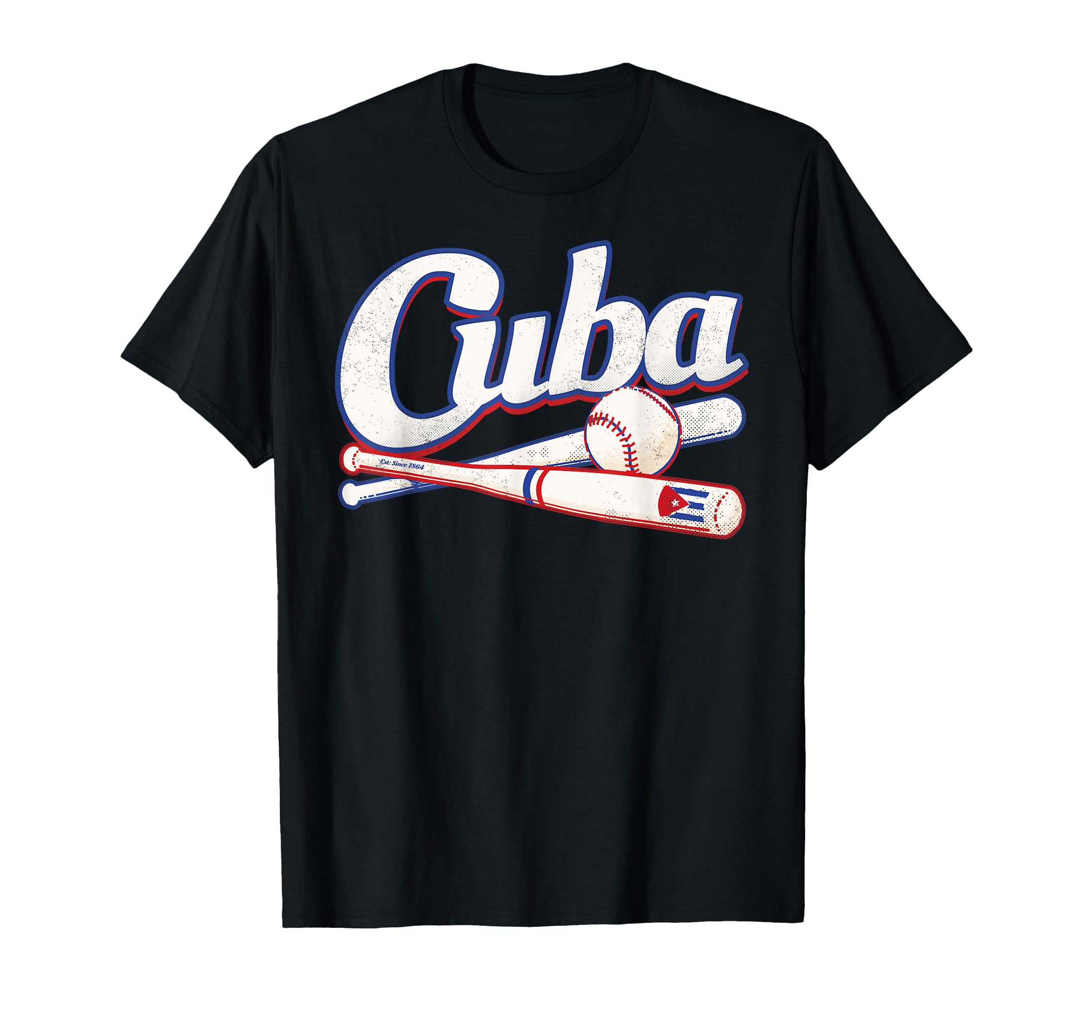 Cuba Baseball Fan Cuban Flag T-Shirt - Novelty Apparel Unisex - T-Shirt, Sweatshirt, Hoodie
