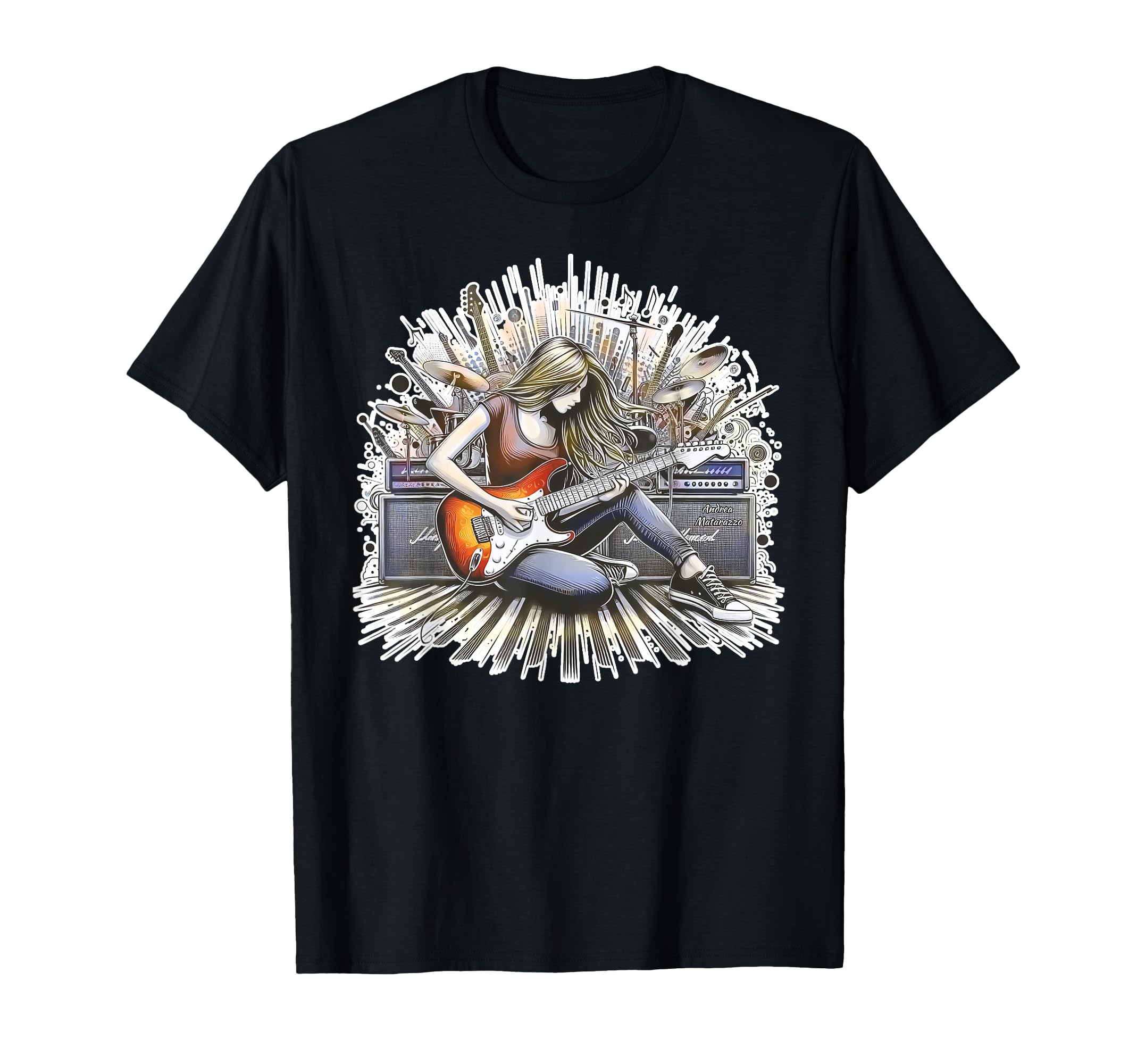 Vibes Rock Music T-Shirt - Custom Art Print Men Women - T-Shirt, Sweatshirt, Hoodie