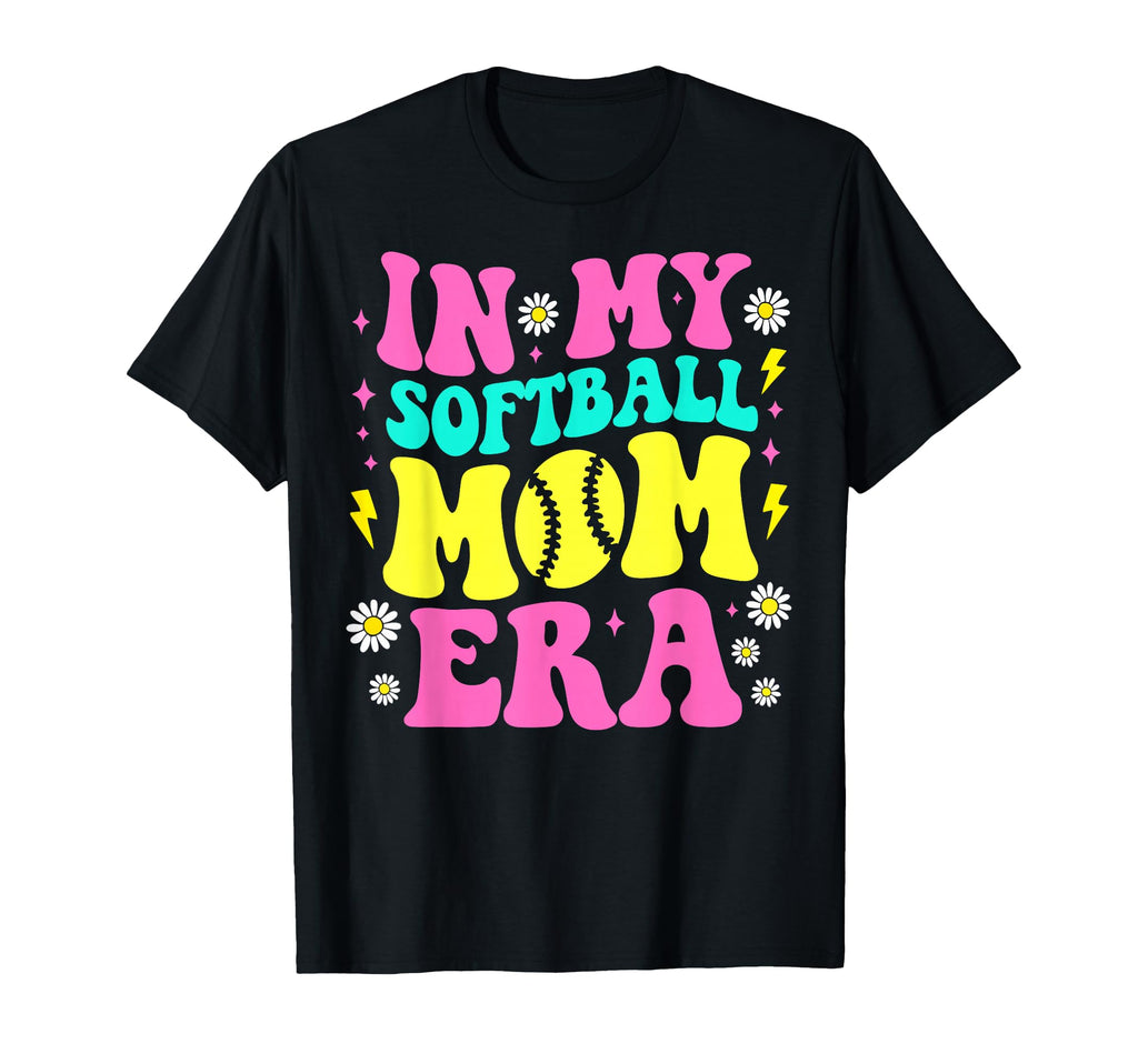 My Softball Mom Era Softball Mama T-Shirt - Minimalist Print for Adults - T-Shirt, Sweatshirt, Hoodie