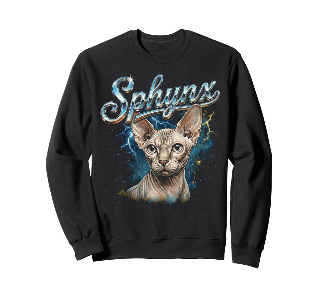 Sphynx 90S Funny Sphynx Cat Owner Sweatshirt - Minimalist Print Men Women - T-Shirt, Sweatshirt, Hoodie
