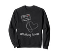 Cassette Mixed Tape Analog Love Sweatshirt - Minimalist Print Men Women - T-Shirt, Sweatshirt, Hoodie