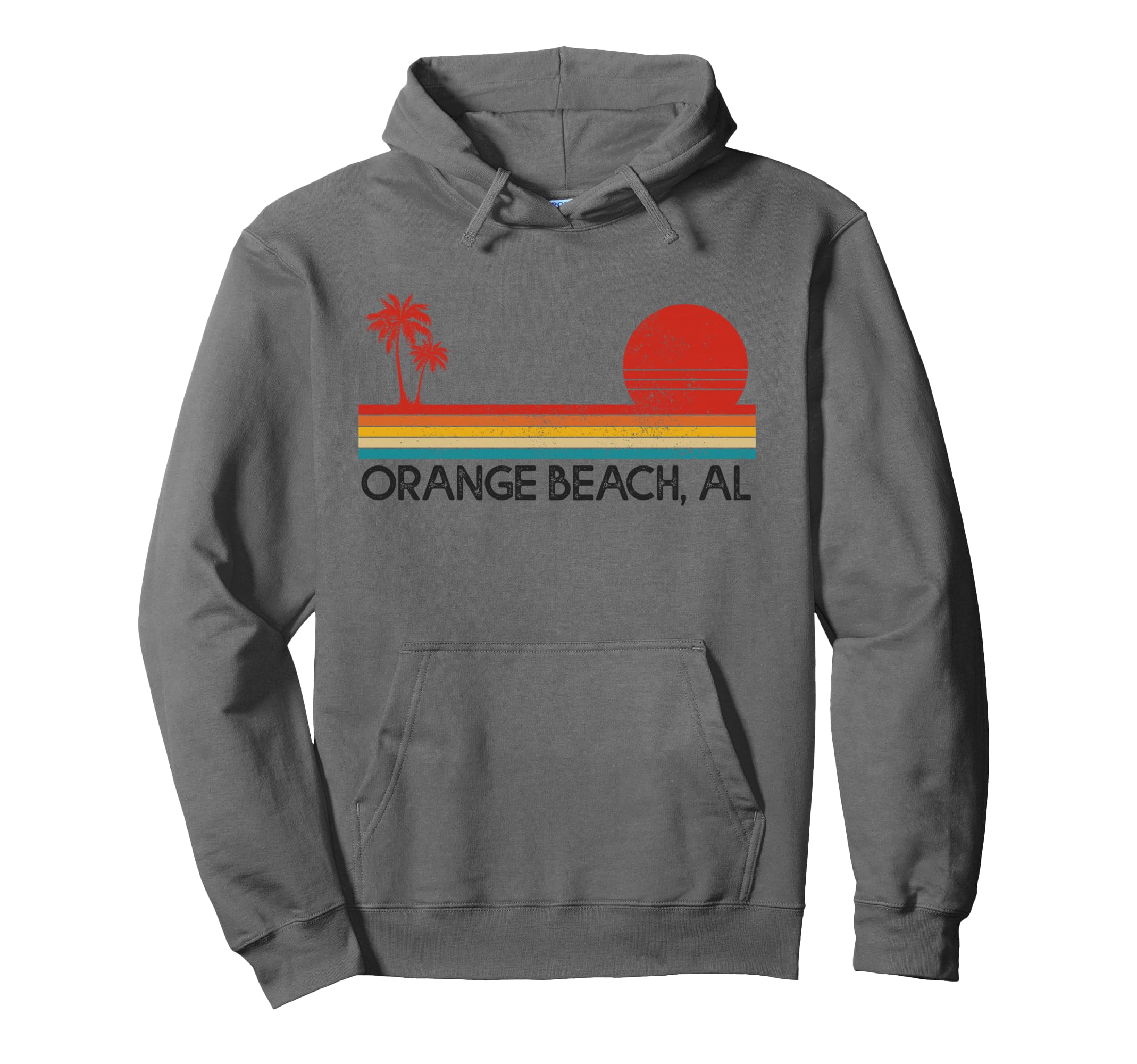 Orange Beach Alabama Al Surfer Sunset Hoodie - Aesthetic Graphic Men Women - T-Shirt, Sweatshirt, Hoodie
