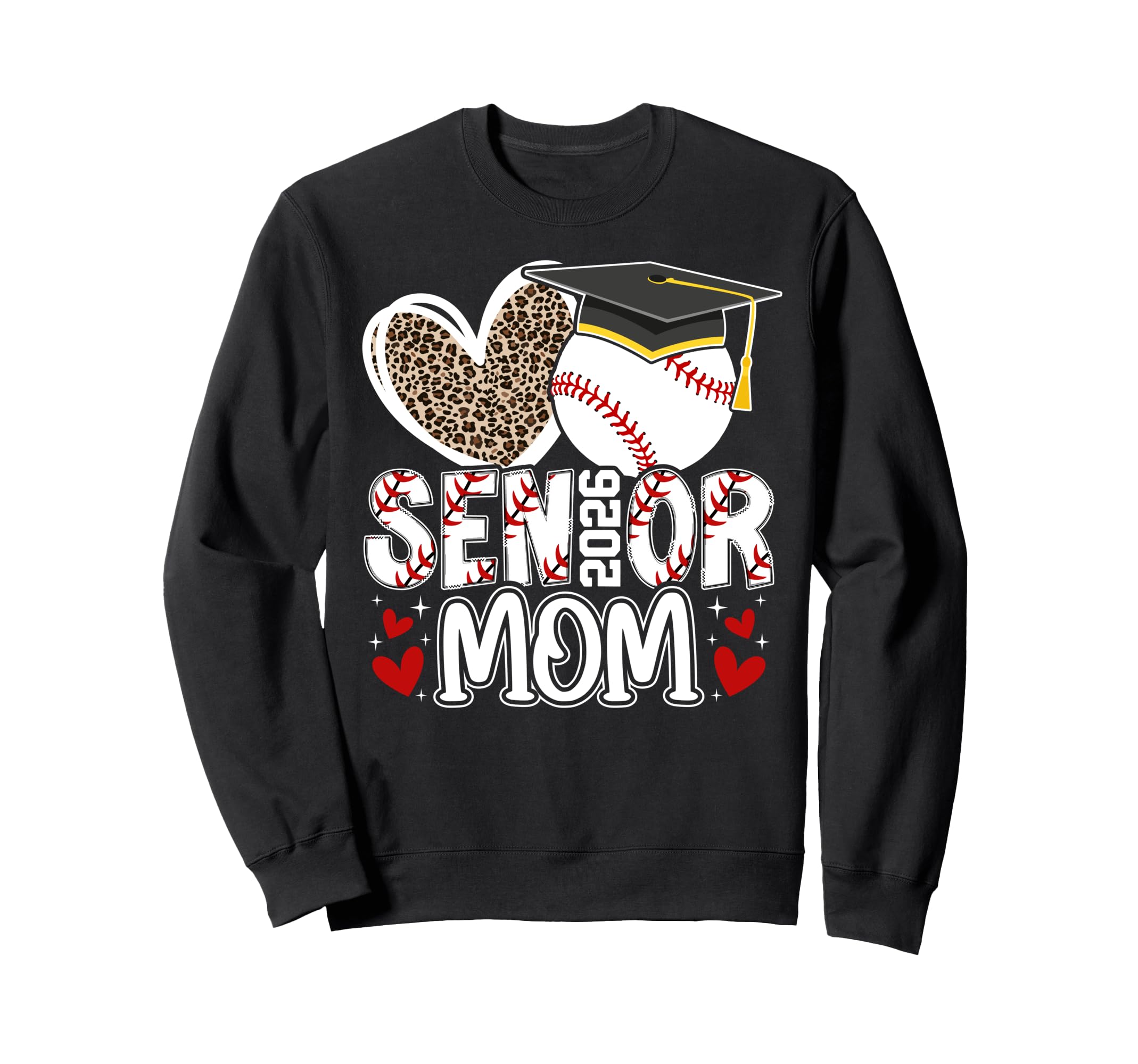 Baseball Senior Mom 2026 Baseball Sweatshirt - Minimalist Print for Adults - T-Shirt, Sweatshirt, Hoodie