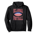 Oklahoma Football Usa Flag Distressed Hoodie - Minimalist Print Men Women - T-Shirt, Sweatshirt, Hoodie