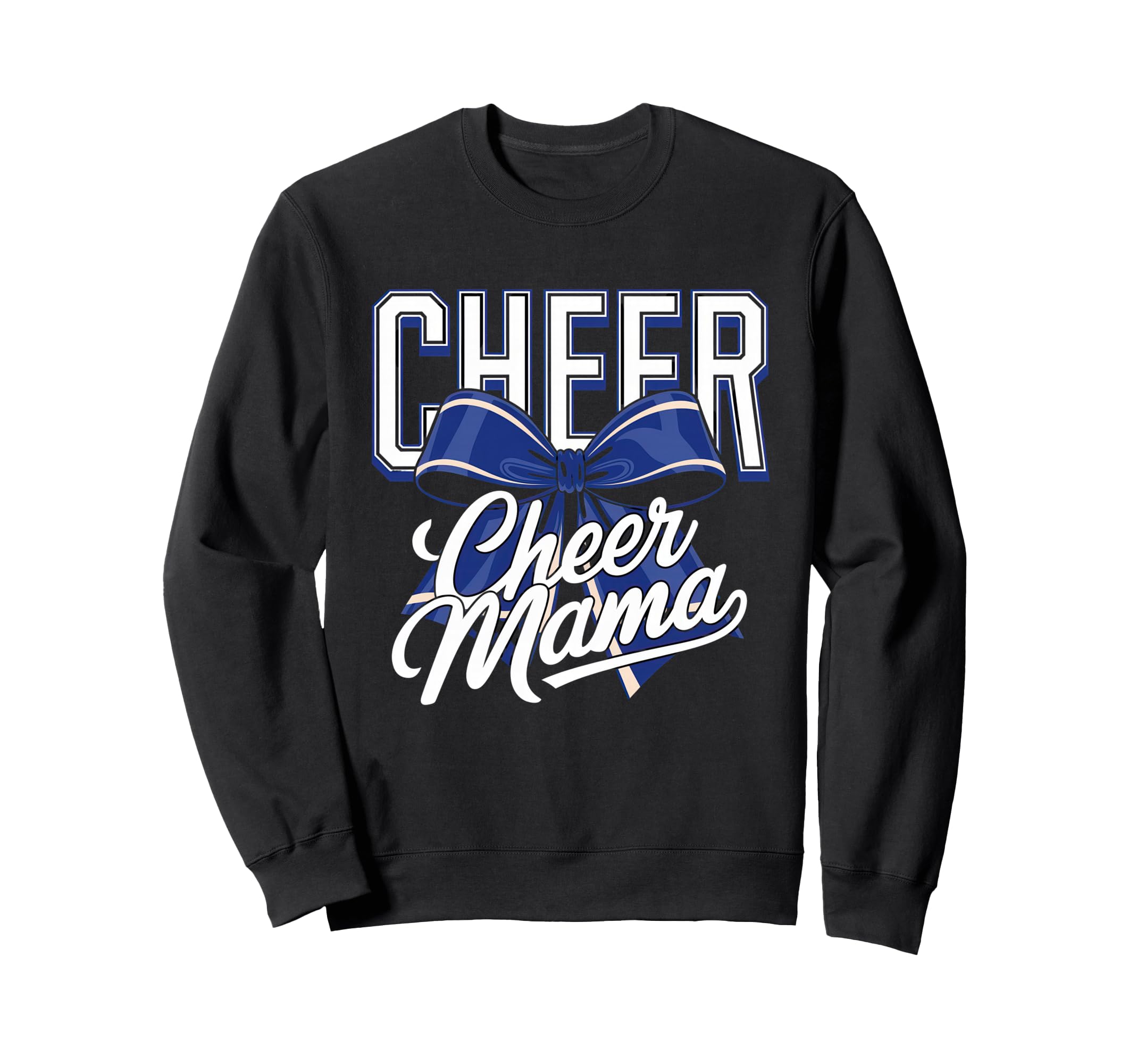 Cheer Mom Mother Bow Cheerleader Sweatshirt - Graphic Print for Adults - T-Shirt, Sweatshirt, Hoodie