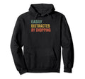 Easily Distracted Airplanes Pilot Hoodie - Minimalist Print Men Women - T-Shirt, Sweatshirt, Hoodie