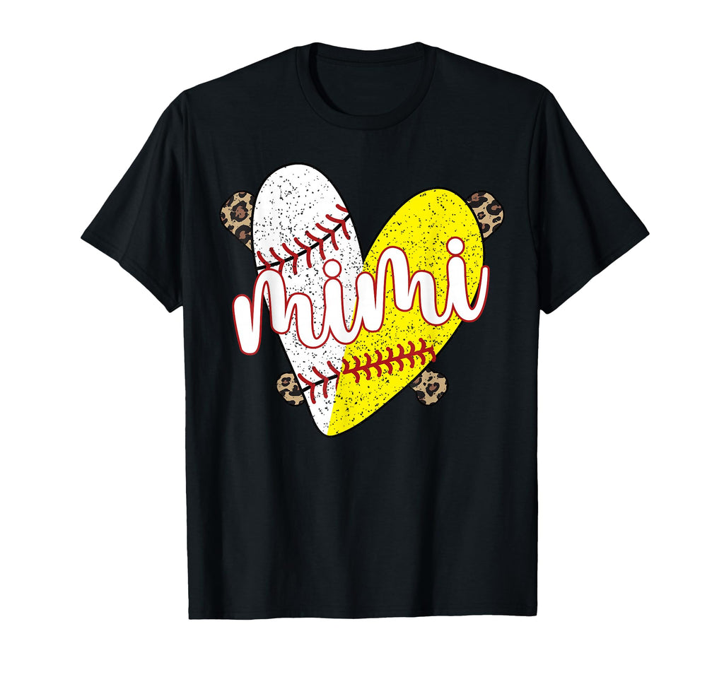 Proud Baseball Softball Mimi Grandma T-Shirt - Aesthetic Graphic for Adults - T-Shirt, Sweatshirt, Hoodie