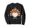 Baseball Turkey Thanksgiving Turkey Sweatshirt - Aesthetic Graphic Unisex - T-Shirt, Sweatshirt, Hoodie