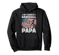 My Favorite Baseball Player Calls Me Papa Hoodie - Minimalist Print Unisex - T-Shirt, Sweatshirt, Hoodie
