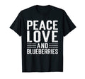 Peace Love Blueberries Funny Berry T-Shirt - Trendy Graphic for Adults - T-Shirt, Sweatshirt, Hoodie