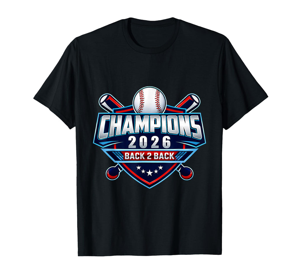 Baseball Team 2026 Champions T-Shirt - Novelty Apparel Unisex - T-Shirt, Sweatshirt, Hoodie