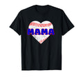 Baseball Mama Heart T-Shirt - Novelty Apparel Men Women - T-Shirt, Sweatshirt, Hoodie