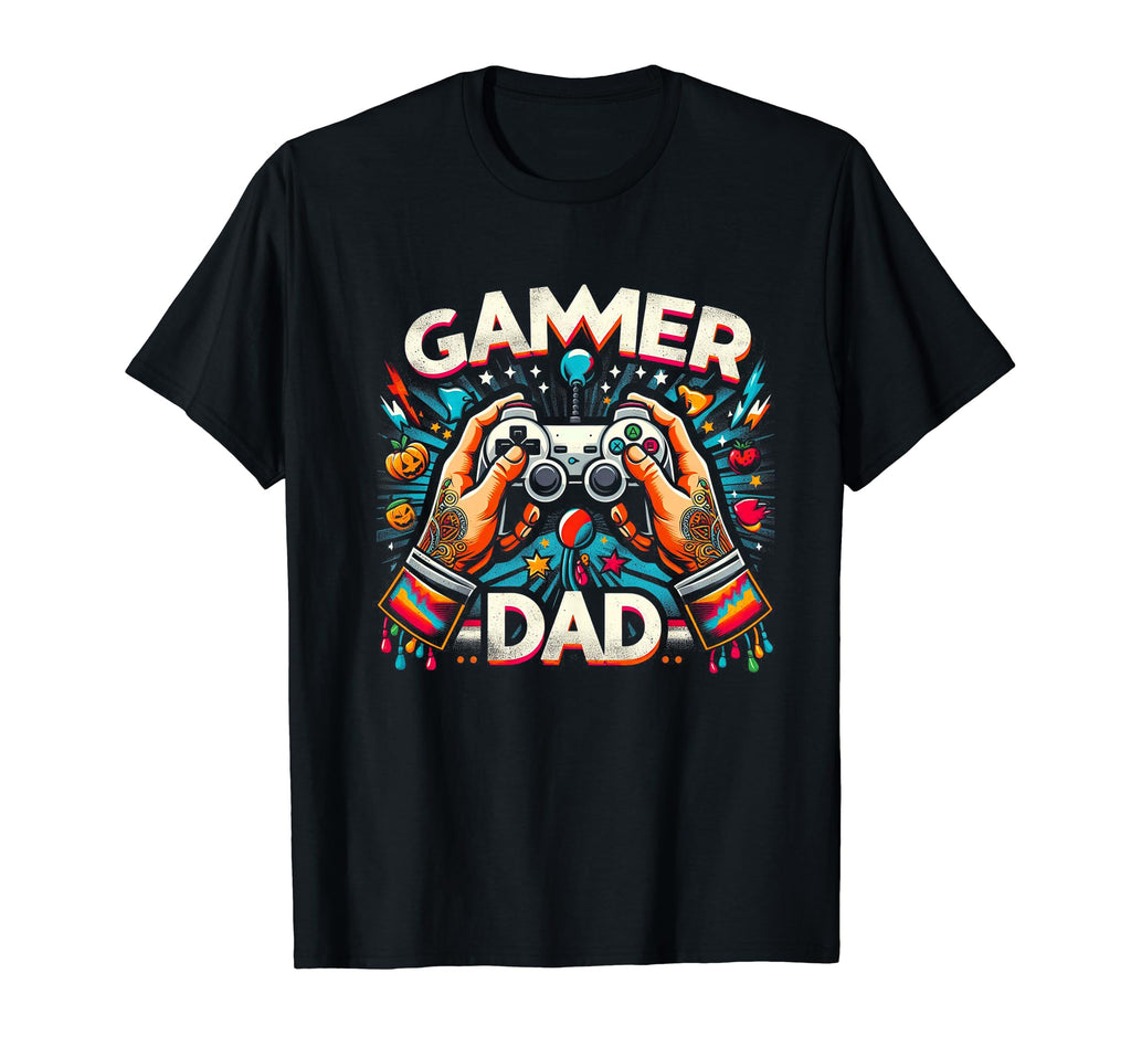 Gamer Dad Game Controller Gaming Video T-Shirt - Fun Novelty Design Unisex - T-Shirt, Sweatshirt, Hoodie