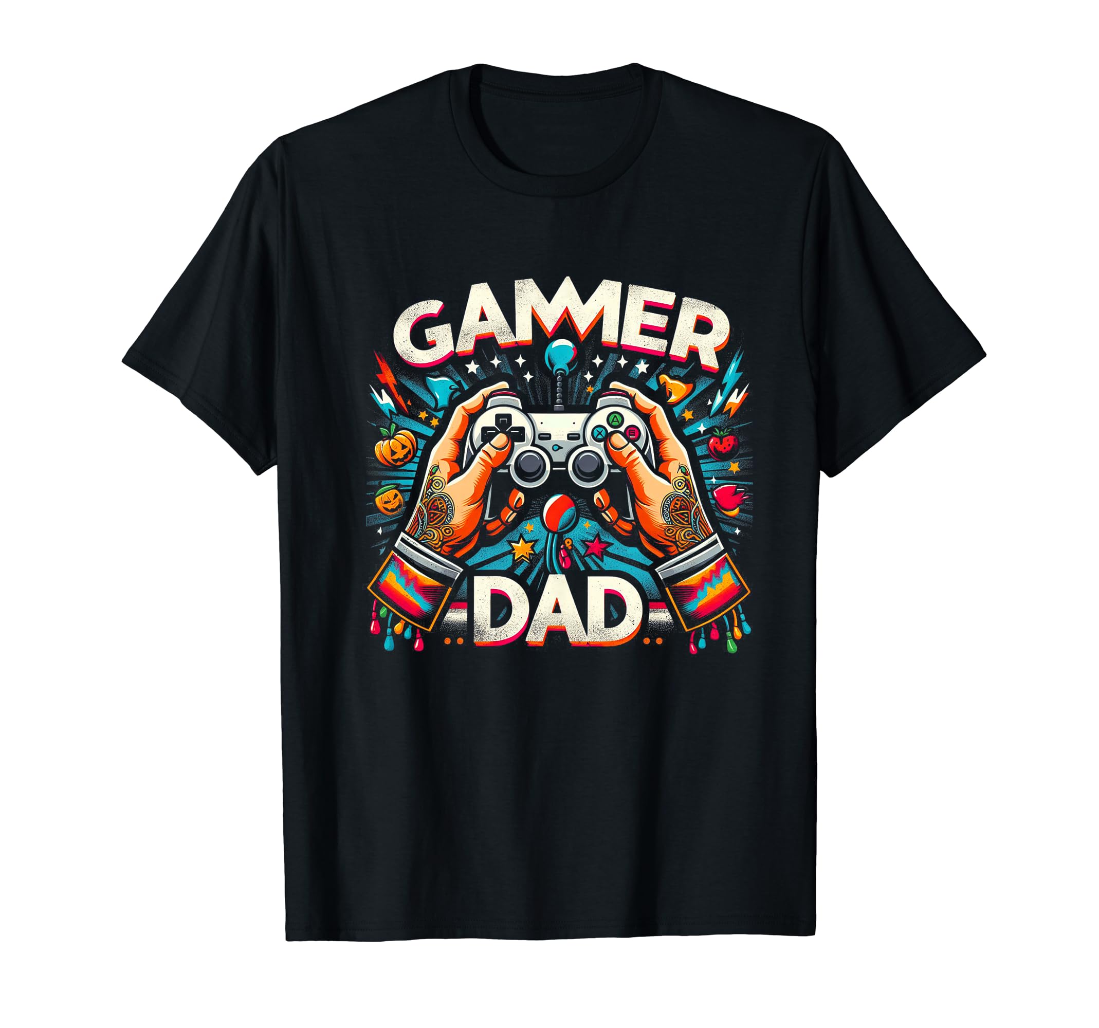 Gamer Dad Game Controller Gaming Video T-Shirt - Fun Novelty Design Unisex - T-Shirt, Sweatshirt, Hoodie