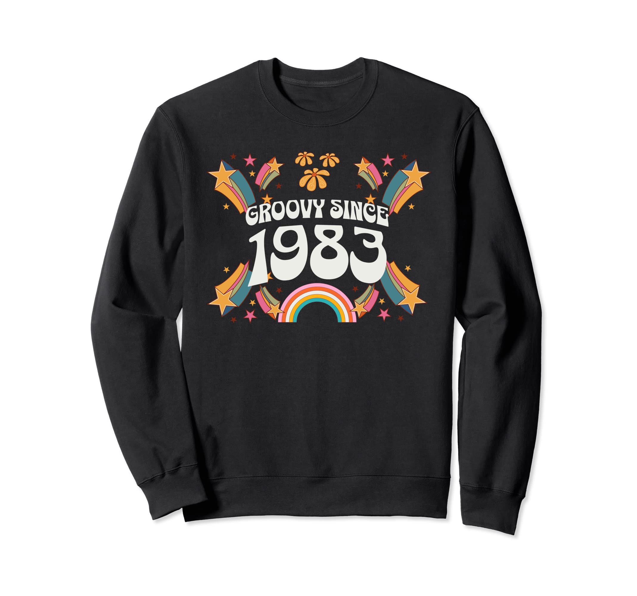 Groovy Since 1983 Birthday Sweatshirt - Casual Everyday Wear Men Women - T-Shirt, Sweatshirt, Hoodie