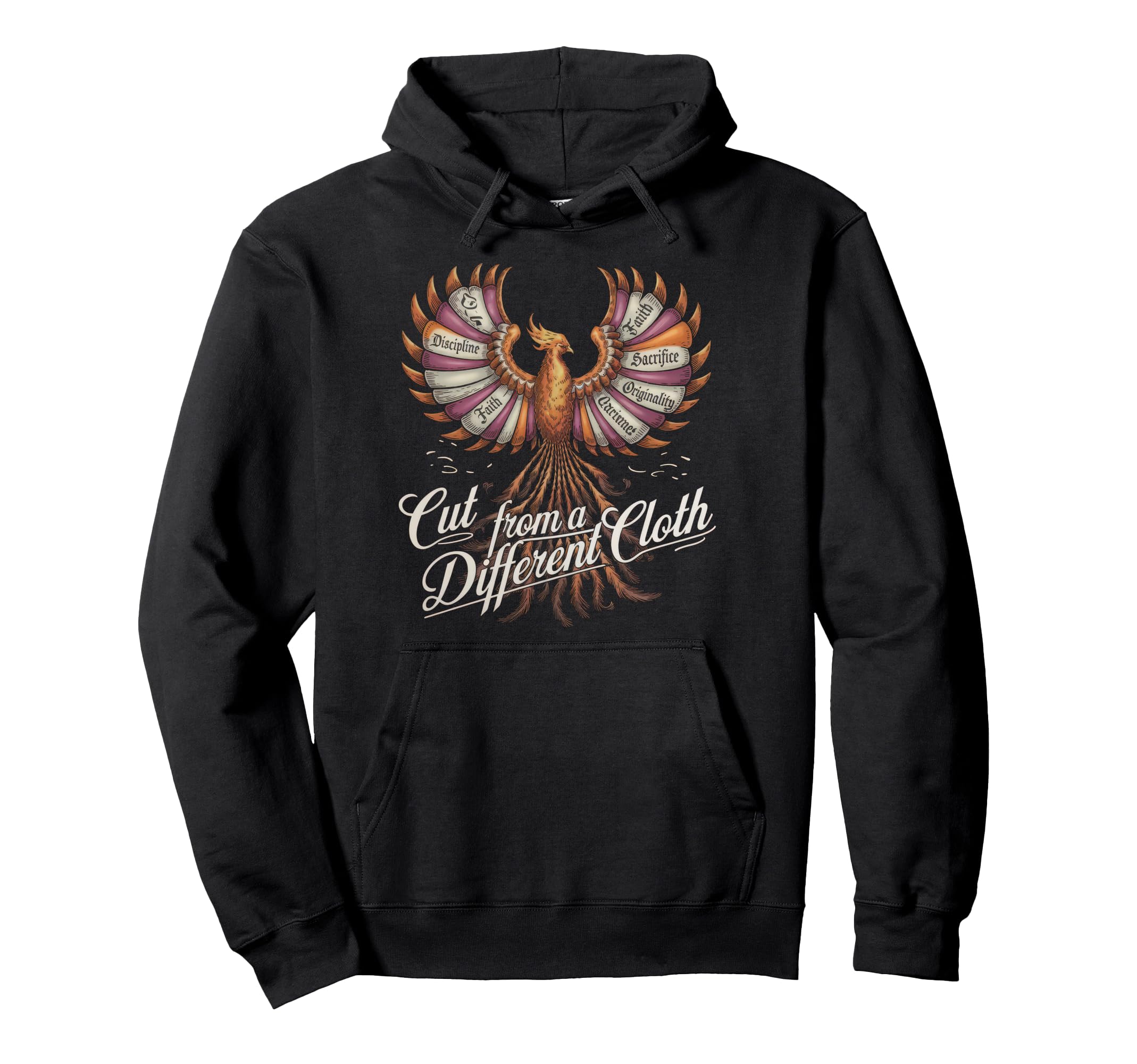 Cut From Different Cloth Urban Hip Hoodie - Fun Novelty Design for Adults - T-Shirt, Sweatshirt, Hoodie
