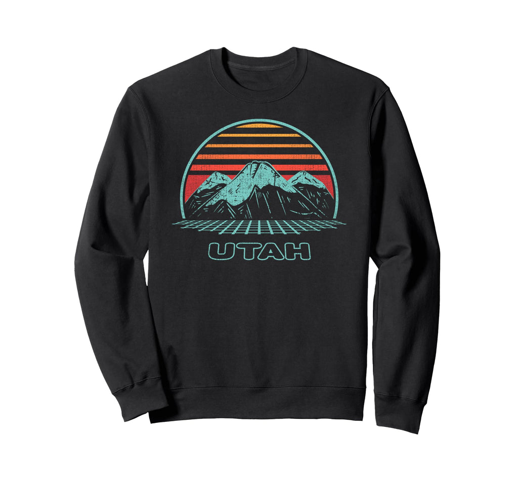 Utah Mountain Hiking 80S Sweatshirt - Casual Everyday Wear Men Women - T-Shirt, Sweatshirt, Hoodie