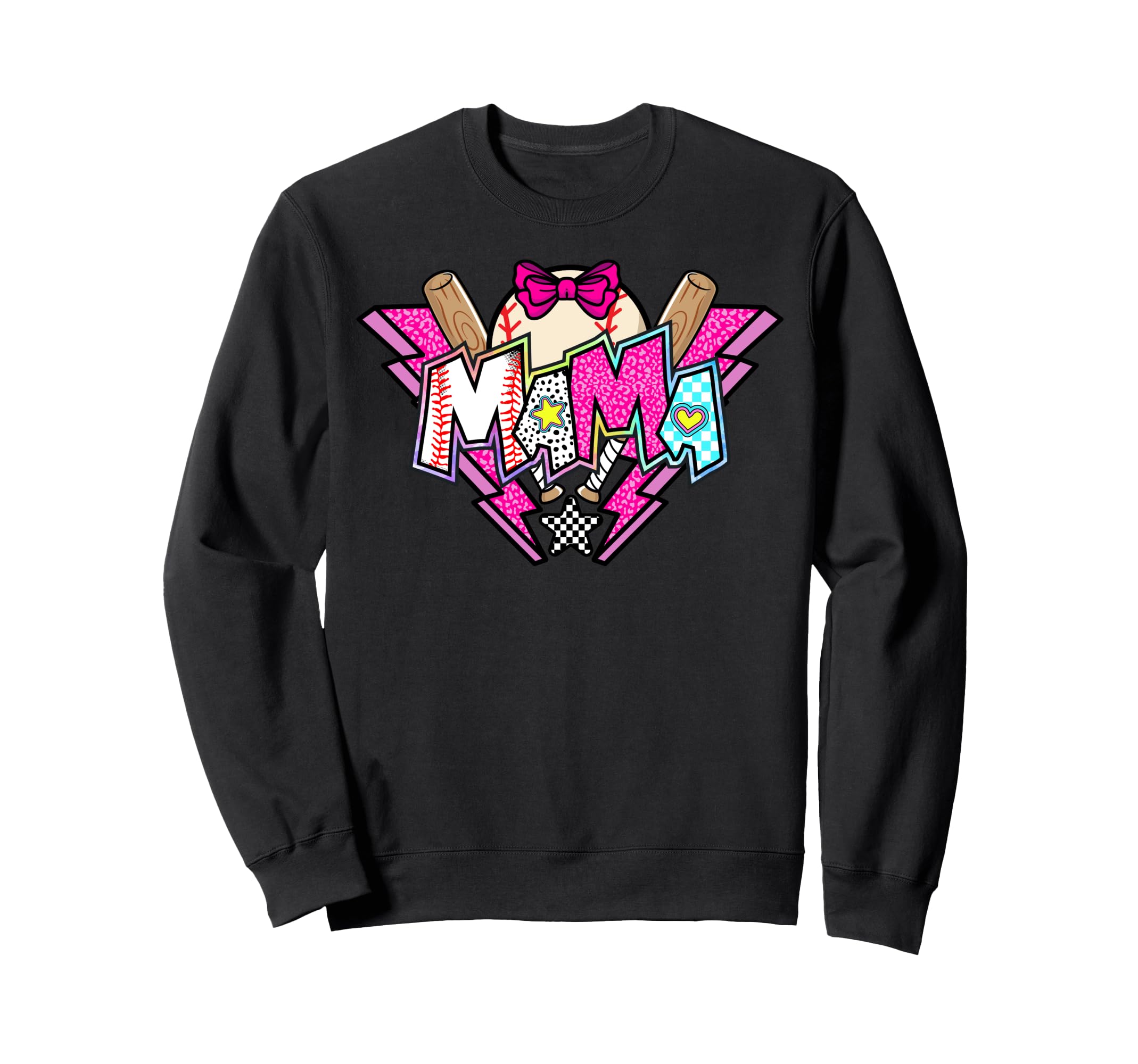 Baseball Mama Coquette Bow Sweatshirt - Aesthetic Graphic Men Women - T-Shirt, Sweatshirt, Hoodie