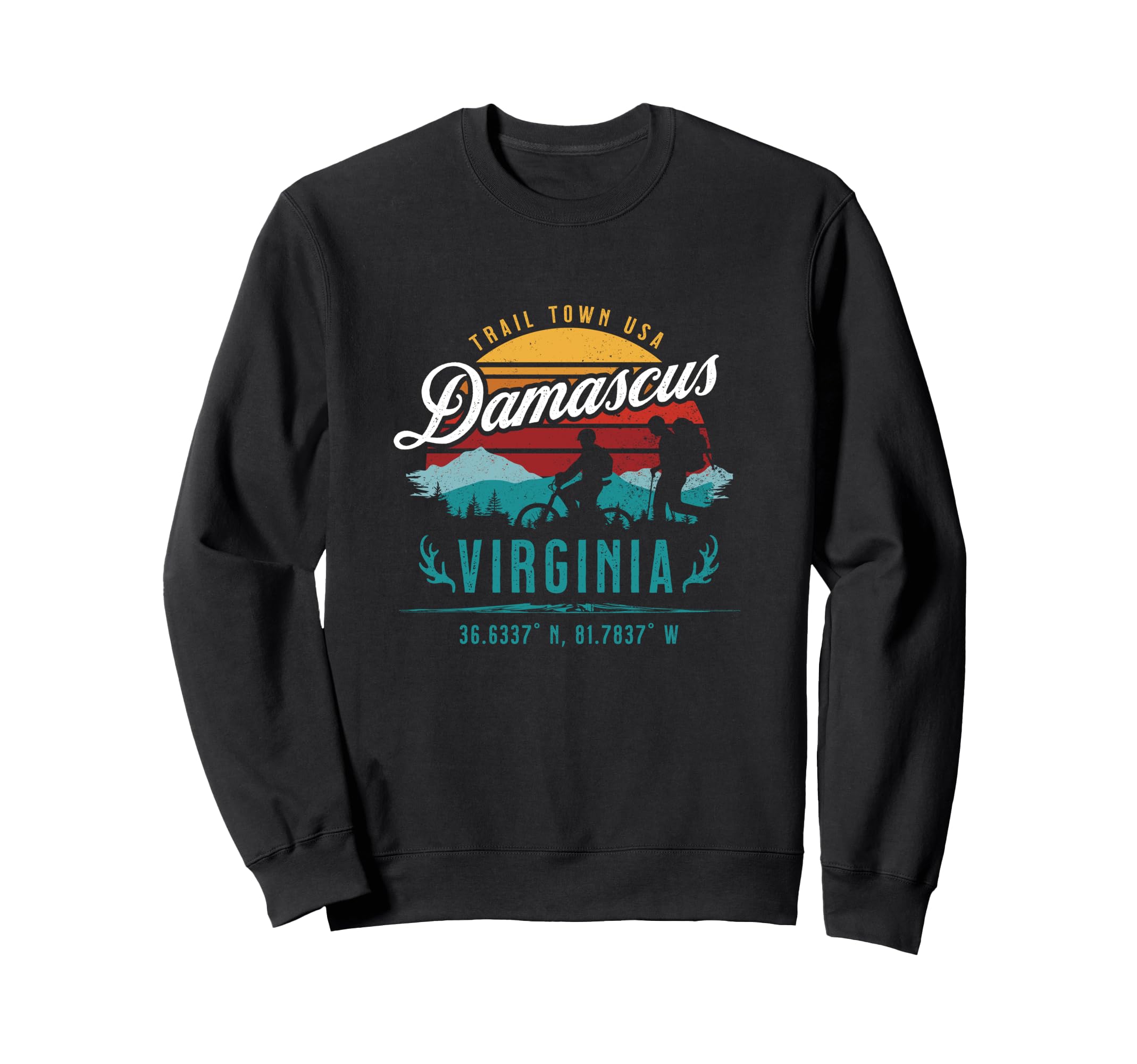 Damascus Virginia Va Usa Sunset Sweatshirt - Streetwear Style Men Women - T-Shirt, Sweatshirt, Hoodie