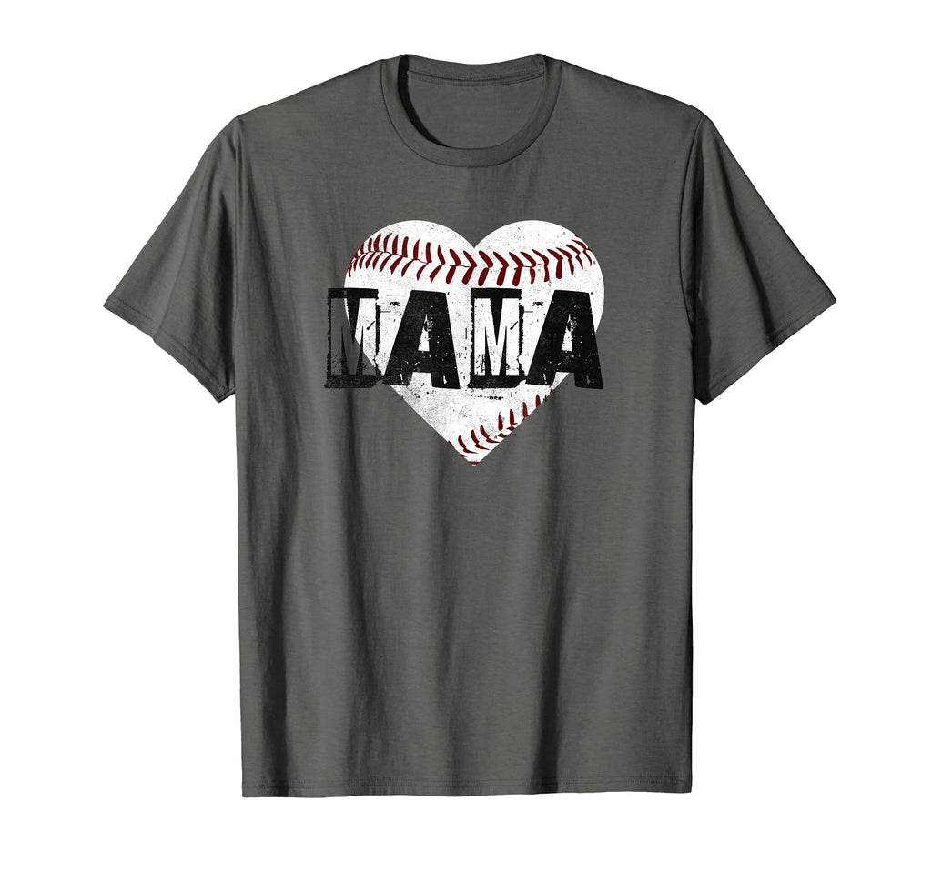 Baseball Mama Heart T-Shirt - Trendy Graphic for Adults - T-Shirt, Sweatshirt, Hoodie